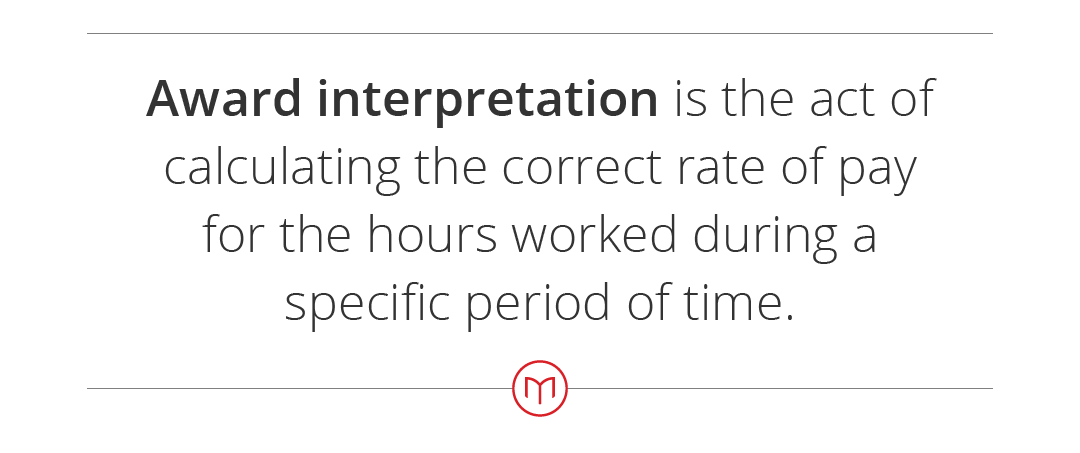 Award Interpretation definition