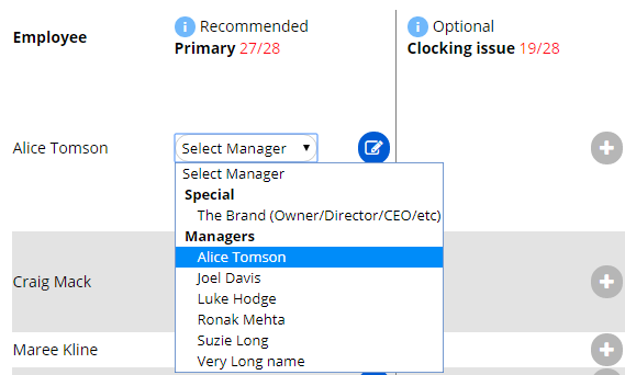 Manager Configuration