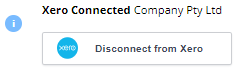 image of the disconnect xero connection
