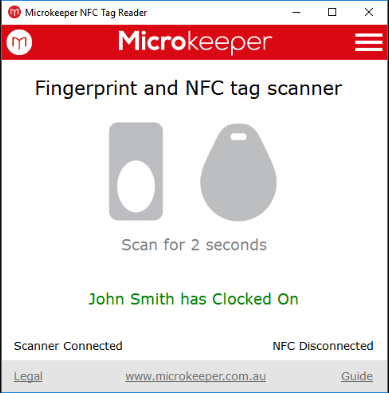 Fingerprint Timesheet Software Clock On