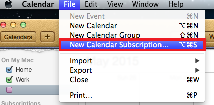 Mac Calendar Add New
