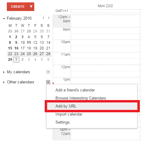 Google Calendar Add