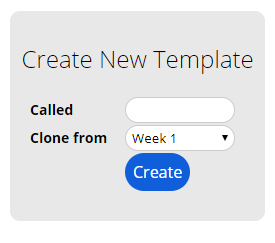 Create Roster Template