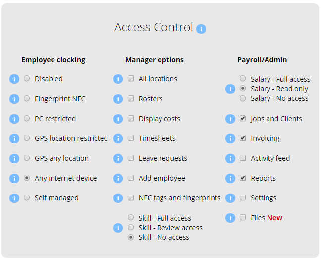 Access Control Employee Upper Management Access