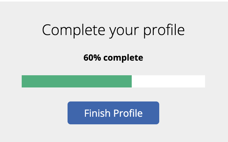 image of complete your profile on employee console