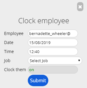 Clock Employee On