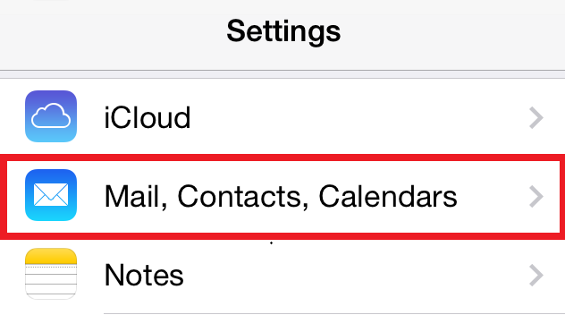 iPhone Mail Contacts Calendars