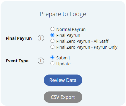image of prepare to lodge for final STP with submit event selected