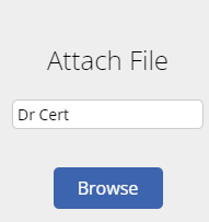 Attach a file to leave form upload box