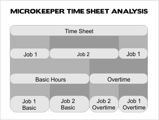 Job and department tracking to payslip